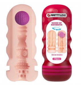 PRETTY LOVE - Flora Vacuum Cup Masturbator With Red Sucker Ball